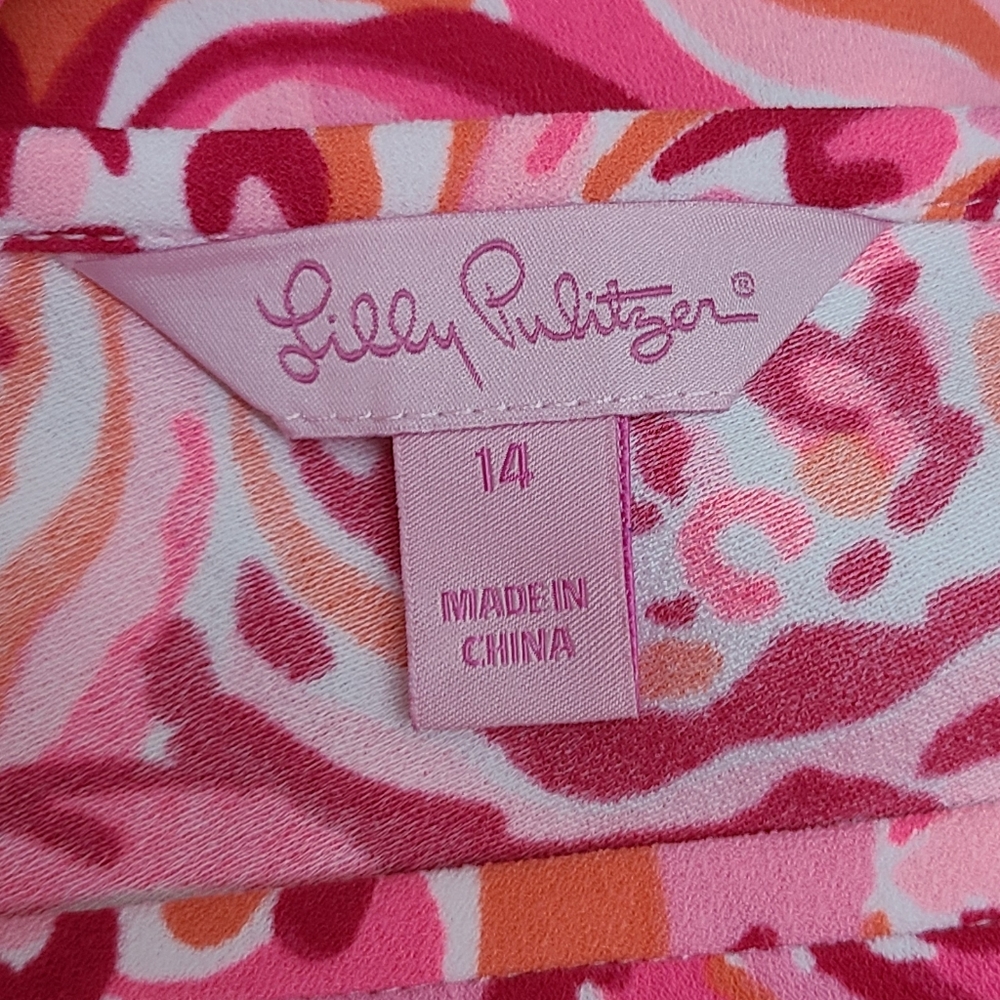 Lilly Pulitzer Pink Multi Floral Print Mini Dress - Picture 9 of 12